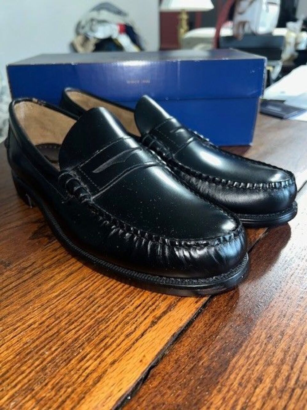 Sebago Cityside “Classic Dan” Mn’s Black Leather Penny Loafers Sz 10.5D NIB